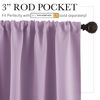 Picture of RYB HOME Bedroom Curtains Short - Blackout Privacy Energy Saving Curtains for RV Bunk Camper Bathroom Basement Kitchen Door Window Decor, 52 inch Width x 36 inch Length, Lilac, 2 Pcs