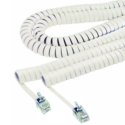 Picture of Softalk 48100 Phone Coil Cord 12-Feet Ivory Landline Telephone Accessory