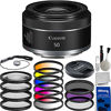 Picture of Canon RF 50mm f/1.8 STM Lens 13pc Filter Bundle: Includes - 3pc Filter Kit (UV,CPL,FLD), 4pc Macro Close-up Filter Kit (+1, 2, 4, 10), 6pc Graduated Color Filter Kit (GRPBYO), and Much More