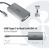 Picture of Club3D CAC-1510 USB Type C to DVI-D Dual Link Active Adapter, 3840 X 2160 @ 30Hz, 2560 X 1600P @ 60Hz, HDCP Supported NOT for Apple Cinema Monitors