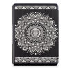 Picture of kwmobile Case Compatible with Kobo Glo HD/Touch 2.0 - Case PU e-Reader Cover - Flowers White/Black