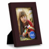 Picture of RPJC 4x6 inch Picture Frame Made of Solid Wood and High Definition Glass for Table Disply and Wall Mounting Photo Frame Dark Brown