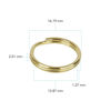 Picture of Foto&Tech Stainless Steel Round Lug Ring Camera Strap Split Ring for Small Cameras (4 pcs, Gold)