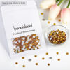 Picture of Beadsland 288pcs Flat Back Crystal Rhinestones Round Gems for Nail Art and Craft Glue Fix, Topaz,SS30,6.3-6.5mm