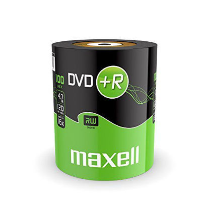 Picture of MAXELL DVD+R Blank Recordable Digital Disc DVDR 4.7GB 16x SPEED 120mins 100 Pack