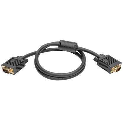 Picture of Tripp Lite P502-003 3ft VGA Monitor Cable High Resolution with RGB Coax HD15 M/M 3' (P502-003)