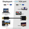 Picture of DisplayPort to VGA, FOBOIU DisplayPort to VGA Adapter 15 Feet DP to VGA Cable Connects DP Port from Desktop or Laptop to Monitor or Projector with VGA Port