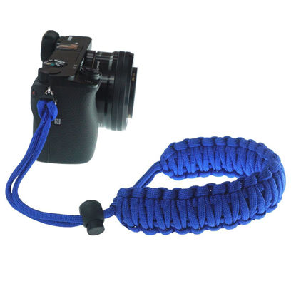 Picture of FoRapid 550 Paracord Adjustable Wrist Strap for DSLR, Compact Cameras (Blue)