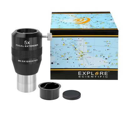 Picture of Explore Scientific Focal Extender Barlow Lens to Increase Focal Length for Telescopes