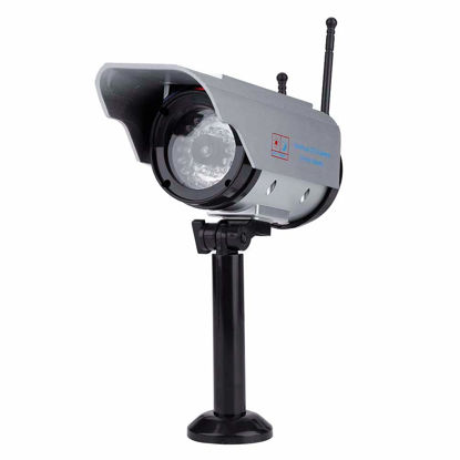 Picture of Solar Power Dummy Camera,CCTV Fake Security Surveillance Indoor / Outdoor Adjustable Camera