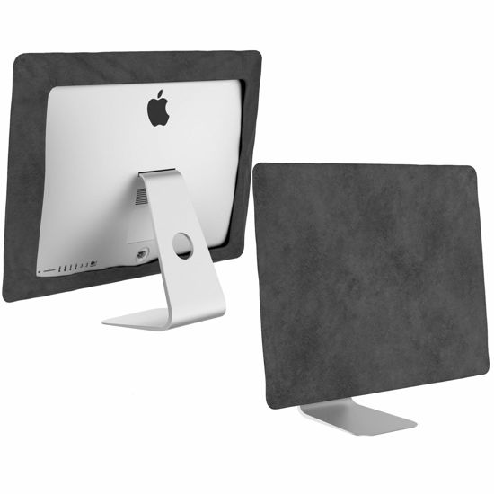 Picture of Kuzy Dust Cover for iMac 24 inch 2021 M1 A2438 A2439 - Computer Monitor Cover for Apple iMac 21 inch 2020-2017 Retina 4K - Dust Protection for Mac 21.5 Protective Screen and Accessories, Gray