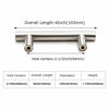 Picture of homdiy 30 Pack |Cabinet Handles Brushed Nickel Cabinet Pulls Cabinet Hardware 2-1/2in Hole Centers Drawer Pulls Kitchen Cupboard Euro T Bar Dresser Pulls 201SN