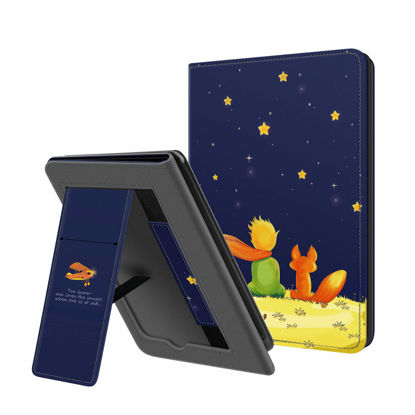 Picture of Ayotu Folding Stand Case for Kindle Paperwhite 2021 - with Auto Wake/Sleep, Durable Cover with Hand Strap, Only for 6.8'' Kindle Paperwhite 11th Generation 2021 and Signature Edition, The Boy and Fox