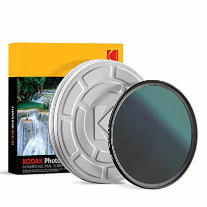 Picture of KODAK IR Neutral Density Filter ND16 Filter Stops Overexposure Reduces Depth of Field Captures Motion Reduces Infrared for Color Accuracy, Slim, Nano Multi-Coated 16-Layer Glass w/Mini Guide | 82mm