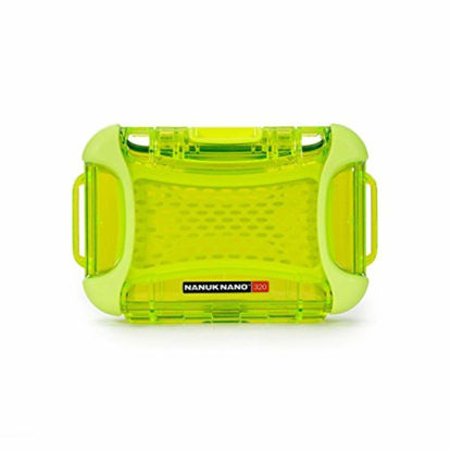 Picture of Nanuk 320-0002 Nano Series Waterproof Medium Hard Case for Phones, Cameras and Electronics (Lime)