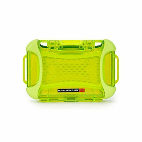 Picture of Nanuk 320-0002 Nano Series Waterproof Medium Hard Case for Phones, Cameras and Electronics (Lime)