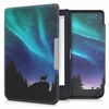 Picture of kwmobile Case Compatible with Tolino Shine 3 - Case PU e-Reader Cover - Aurora Turquoise/Blue/Black