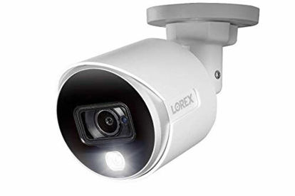 Picture of Lorex C882DA 4K Ultra HD Analog Active Deterrence Security Bullet Camera with Color Night Vision, 2.8mm, 150ft IR NV, IP67, Works with D841, D861, D862, LHV5100, Camera Only, White (M. Refurbished)