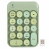 Picture of Mechanical Numeric Keypad, Cute Round Colorful Numpad Keyboard Wireless, 18-Key PBT Number Pad Mixed Color, for PC, Laptop, Notebook, etc(Green)