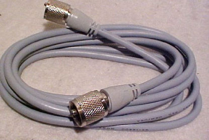 Picture of Redman Cb Made 3 ft RG8X COAX Gray Jumper CABLE CB / Ham Radio w/ PL259 Connectors