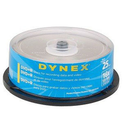 Picture of Dynex 16x 4.7GB 120-Minute DVD+R Media 25-Piece Spindle