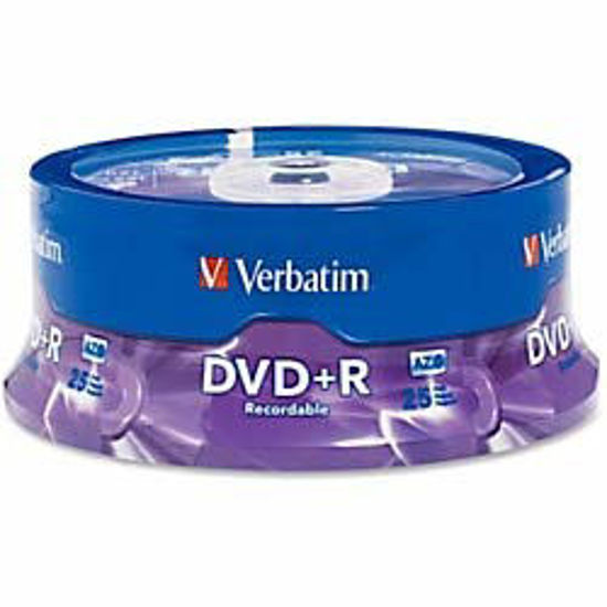 Picture of Verbatim AZO DVD+R 4.7GB 16X Surface - 25pk Spindle - 2 Hour Maximum Recording Time