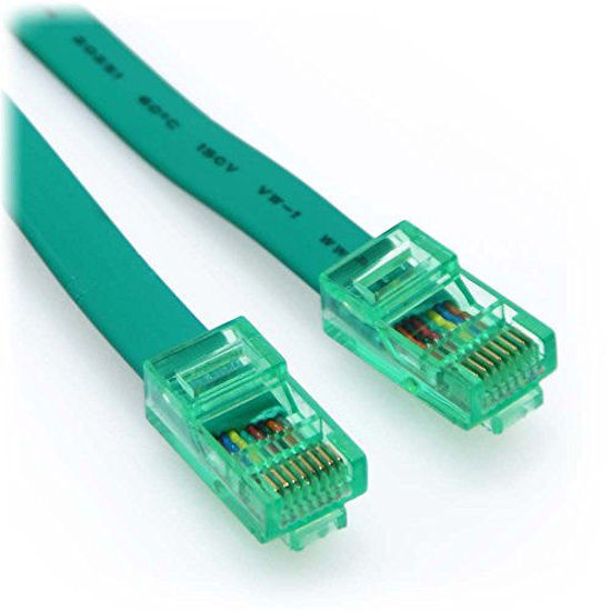 Picture of CableRack 25ft RJ45 to RJ45 Rollover Console Cable for Cisco Green