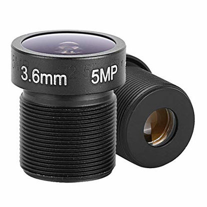 Picture of 3.6mm Surveillance Security Camera CCTV Lens 90 Degree Wide Angle 5MP High Definition Camera Lens Security Replacement Accessories