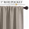 Picture of RYB HOME Room Darkening Curtains for Bedroom, Thick Durable Privacy Window Shades, Rod Pocket Thermal Insulated Backdrop for Teenagers Bedroom Dorm, W 42 x L 72 inches, 2 Panels, Sand