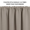 Picture of RYB HOME Room Darkening Curtains for Bedroom, Thick Durable Privacy Window Shades, Rod Pocket Thermal Insulated Backdrop for Teenagers Bedroom Dorm, W 42 x L 72 inches, 2 Panels, Sand