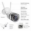 Picture of ZOSI 2pack C190 H.265+ 1080P Wireless Outdoor Security Camera with 32GB SD Card, Two-Way Audio, IP67 Waterproof, 80ft Color Night Vision, AI Human Detection, Moiton Alert, Smart Light & Sound Alarm