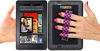 Picture of LAZY-HANDS 4-Loop Grip (x1 Grip) for e-Reader - FITS Most - Black & Pink Checkers