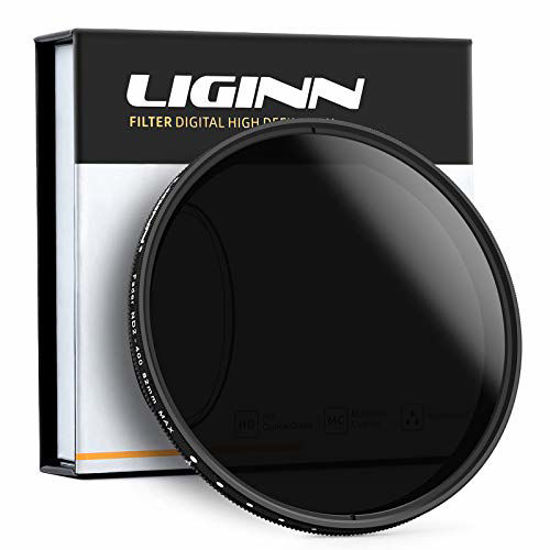 Picture of LIGINN 62mm ND Fader Variable Neutral Density Filter ND2 ND4 ND8 to ND400 Filter Lens for Camera