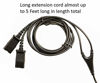 Picture of Call Center Headset QD Cable Y Splitter Adapter Trainer Cable for Training Center Compatible with Plantronics QD headsets Splitter Cable Connector