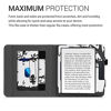 Picture of kwmobile Case Compatible with Kobo Libra H2O - Case PU Leather Cover with Magnet Closure, Stand, Strap, Card Slot - Girl Tree Swing Black/White