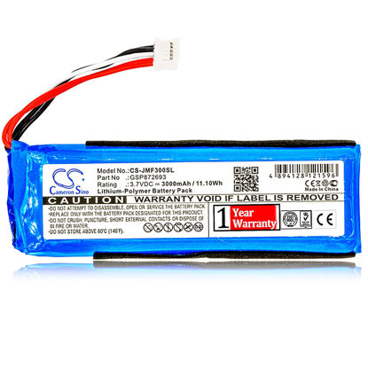 Picture of Battery Replacement for JBL Flip 3, Flip 3 Splashproof, JBLFLIP3GRAY JBL GSP872693 P763098 03 Battery