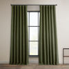 Picture of HPD Half Price Drapes Room Darkening Curtains for Bedroom & Living Room 50 X 84 Faux Linen, BOCH-LN22302-84 (1 Panel) Khaki Green