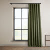 Picture of HPD Half Price Drapes Room Darkening Curtains for Bedroom & Living Room 50 X 84 Faux Linen, BOCH-LN22302-84 (1 Panel) Khaki Green