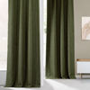 Picture of HPD Half Price Drapes Room Darkening Curtains for Bedroom & Living Room 50 X 84 Faux Linen, BOCH-LN22302-84 (1 Panel) Khaki Green