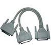 Picture of DB25 Y Splitter Parallel Cable - DB25M to Two DB25F connectors