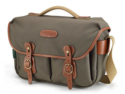 Picture of Billingham Hadley Pro, Small SLR Camera System Shoulder Bag, Sage with Tan Leather Trim.