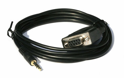 Picture of PCCables.com DB9 Female to 3.5mm Serial Cable 6Ft TRS