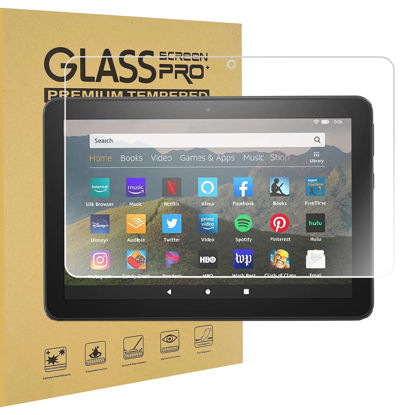 Picture of Tempered Glass Screen Protector For All-New Fire HD 8/Fire HD 8 Plus/Fire HD 8 Kids (10th Generation - 2020 Released),[No Waves][No Bubble][Reduce Fingerprint][Anti Scratch][0.15mm]