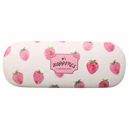 Picture of Artibetter Hard Clamshell Glasses Case Cute Printed Glasses Storage Strawberry