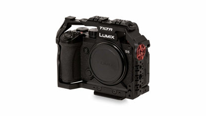 Picture of Tilta Full Camera Cage Compatible with Panasonic S5 (Black) | Compatible with Type II Baseplates and Quick Release Plates via 1/4"-20 Threads | TA-T39-FCC-B