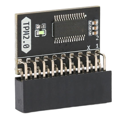 Picture of TPM 2.0 Encryption Security Module, 20pin Strong Encryption TPM Processor Black TPM Chip for LPC PC