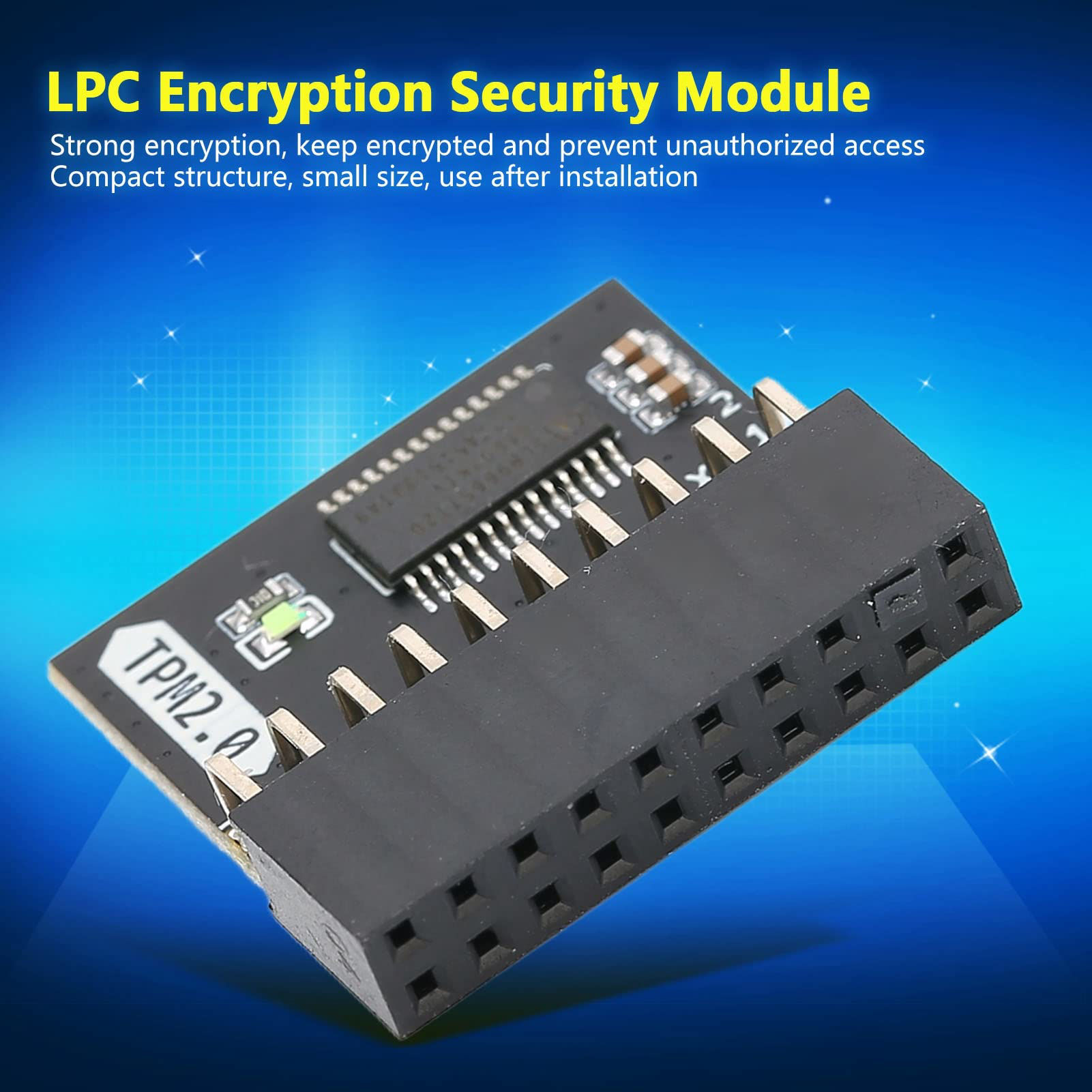 Getuscart Tpm 20 Encryption Security Module 20pin Strong Encryption Tpm Processor Black Tpm 4900