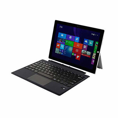 Picture of Bluetooth 3.0 Wireless Magnetic Keyboard Ultra-Slim Tablet Keyboard for Microsoft Surface Pro 3/4/5/6 Portable Tablet Flip Stand Rechargeable Keyboard with Trackpad