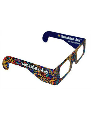 Picture of Sunshine Joy 3D Glasses - 10 Pack - Card Stock - Amazing 3-D Effects on All 3-D Reactive Images - for Indoor Use Only