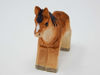 Picture of Horse Wood Figurine - Small Farm Animal Pony Gift Handmade Art Carving Decoration Miniature Animals Girl Women